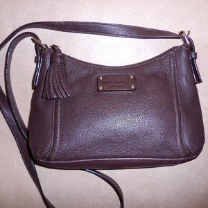 Kate Spade Pebble Leather Crossbody Bag w/Tassel